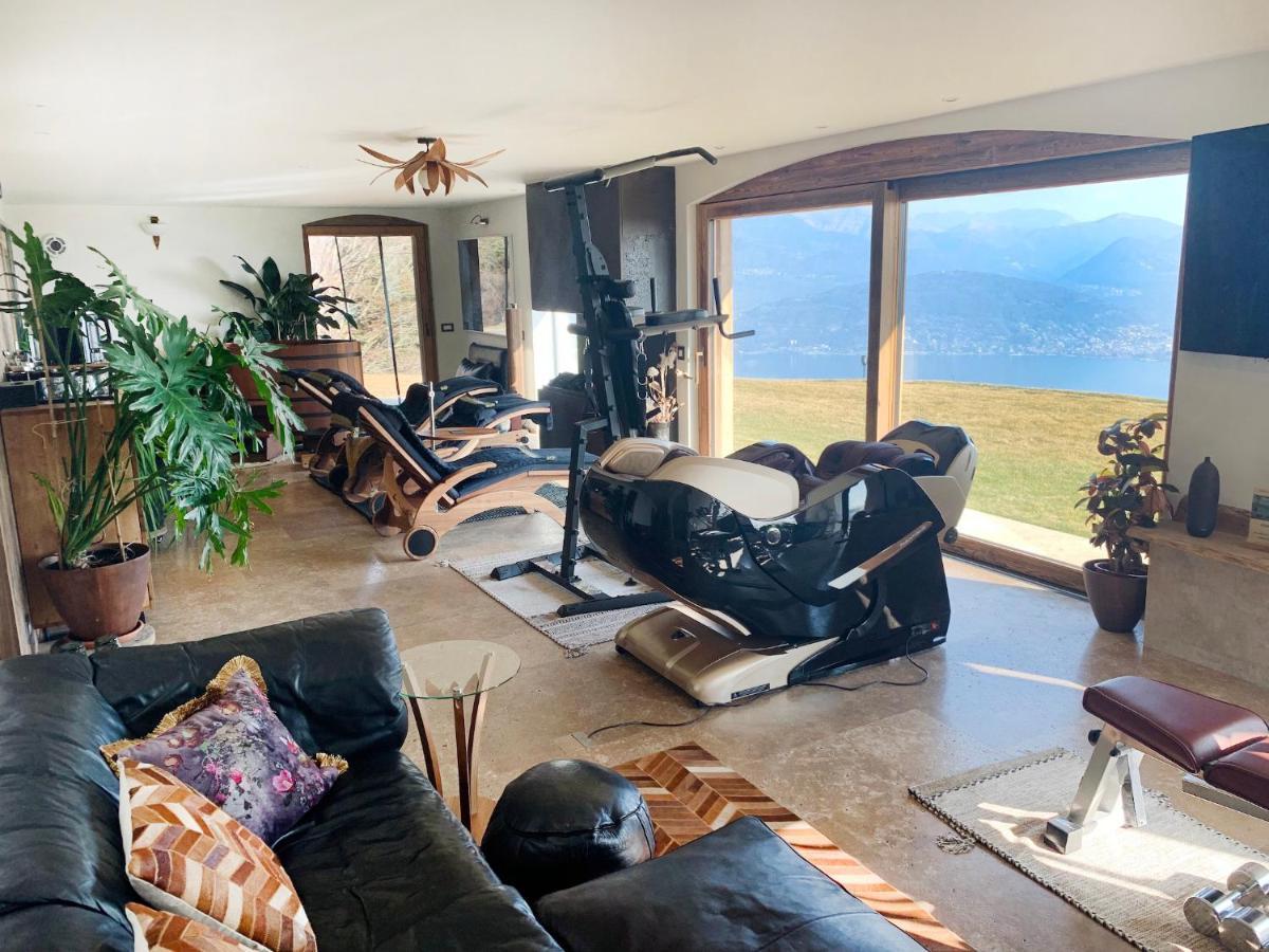 Private Luxury Spa & Silence Retreat With Spectacular View Over The Lake Maggiore Stresa Exterior foto