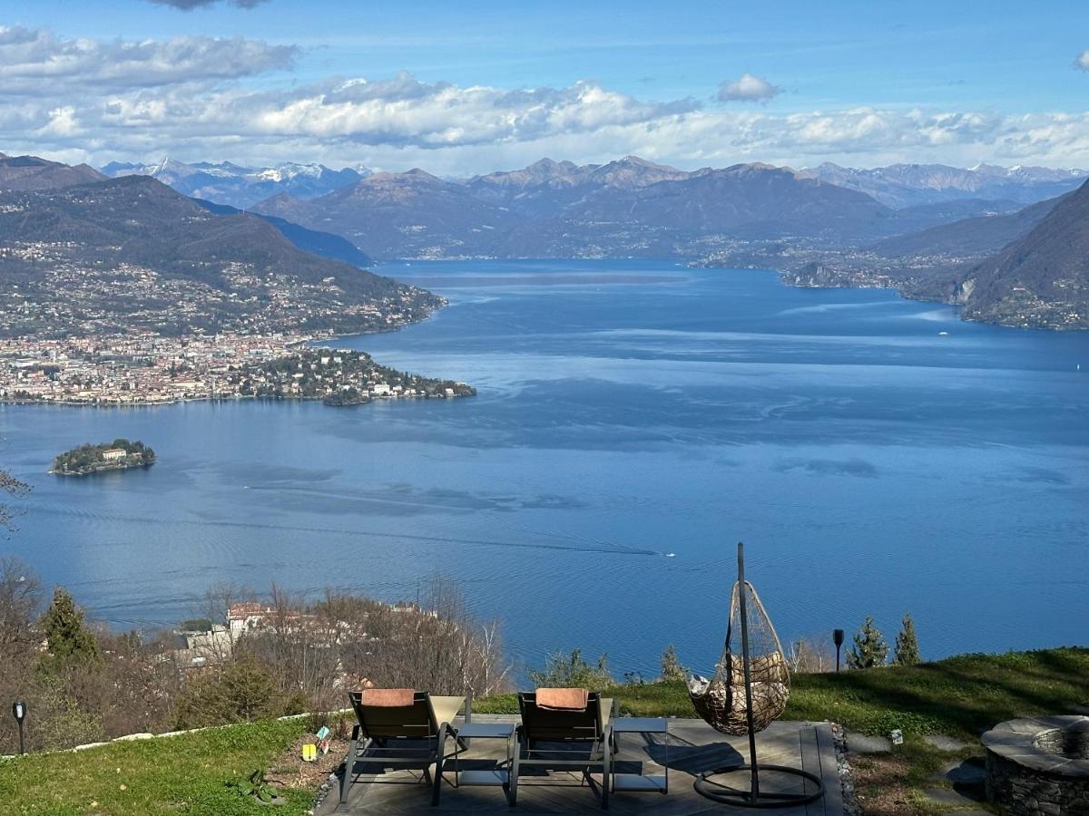 Private Luxury Spa & Silence Retreat With Spectacular View Over The Lake Maggiore Stresa Exterior foto