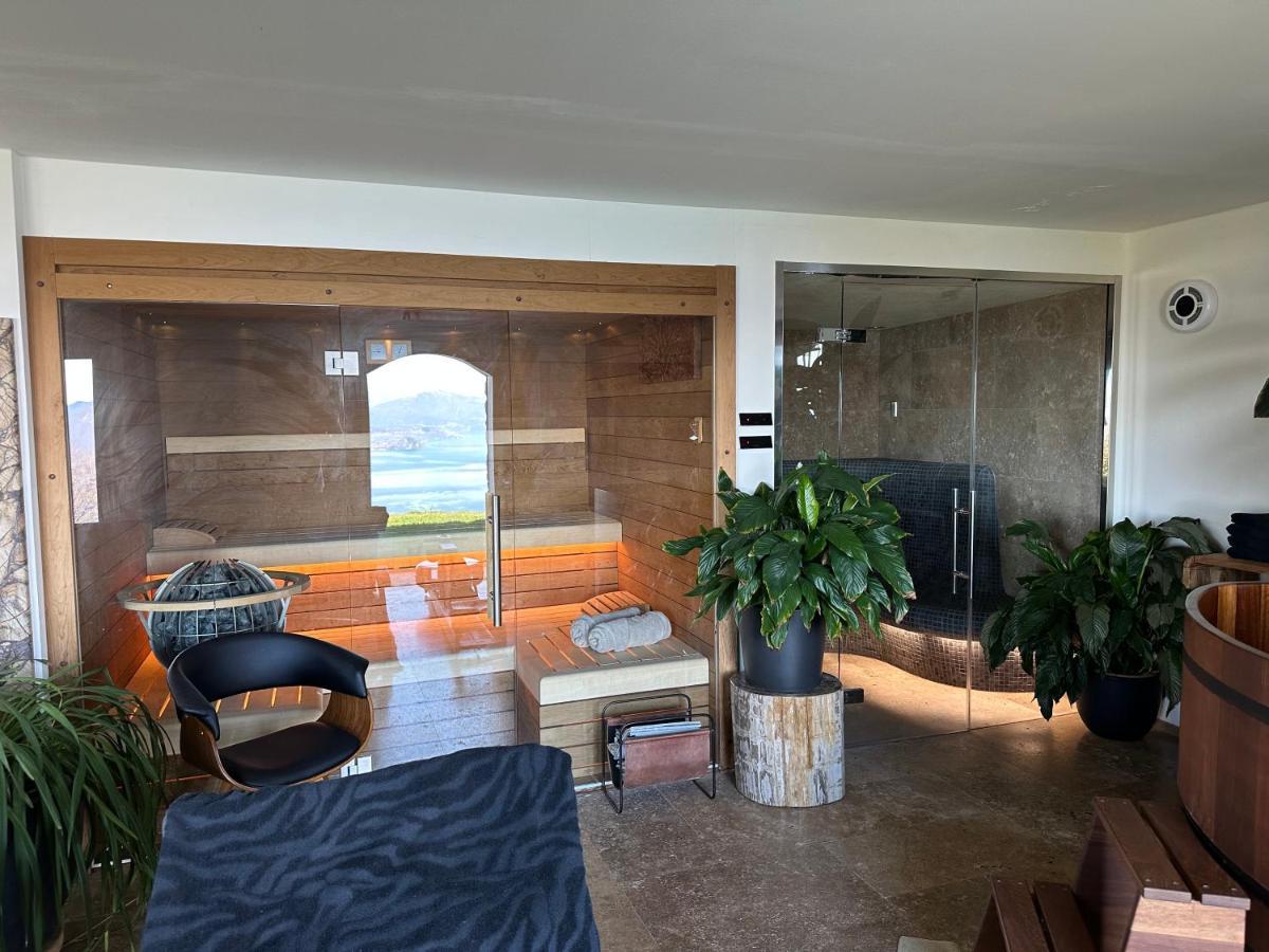 Private Luxury Spa & Silence Retreat With Spectacular View Over The Lake Maggiore Stresa Exterior foto