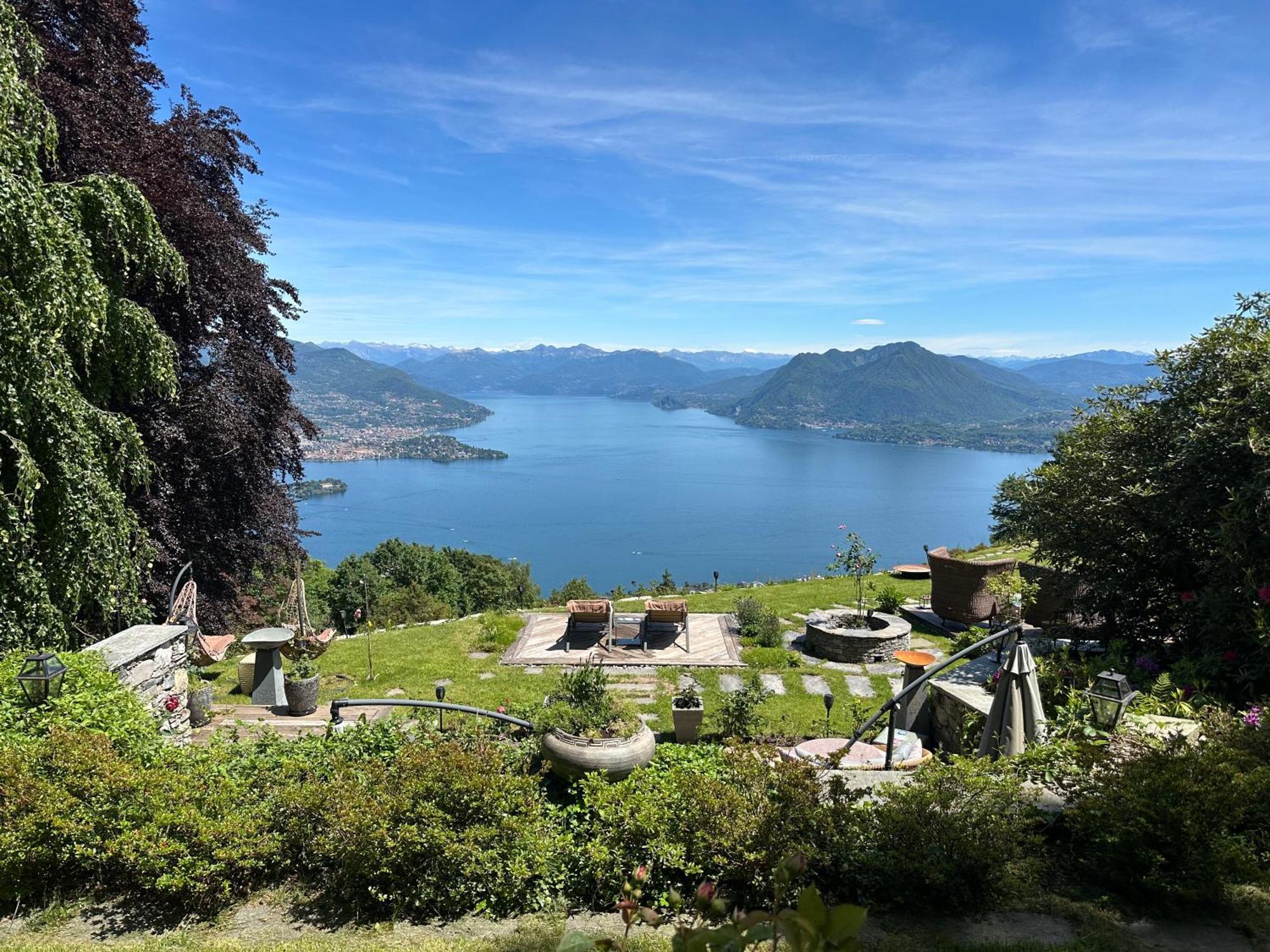 Private Luxury Spa & Silence Retreat With Spectacular View Over The Lake Maggiore Stresa Exterior foto